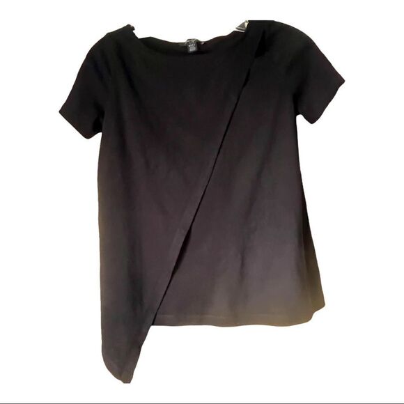 Lord & Taylor Petite Black Blouse Size Small - Picture 1 of 9